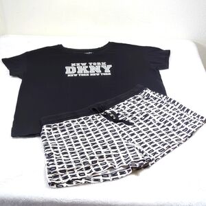 DKNY shorts pajamas L EUC